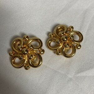 Edwin Pearl Goldtone Clip-On Earrings